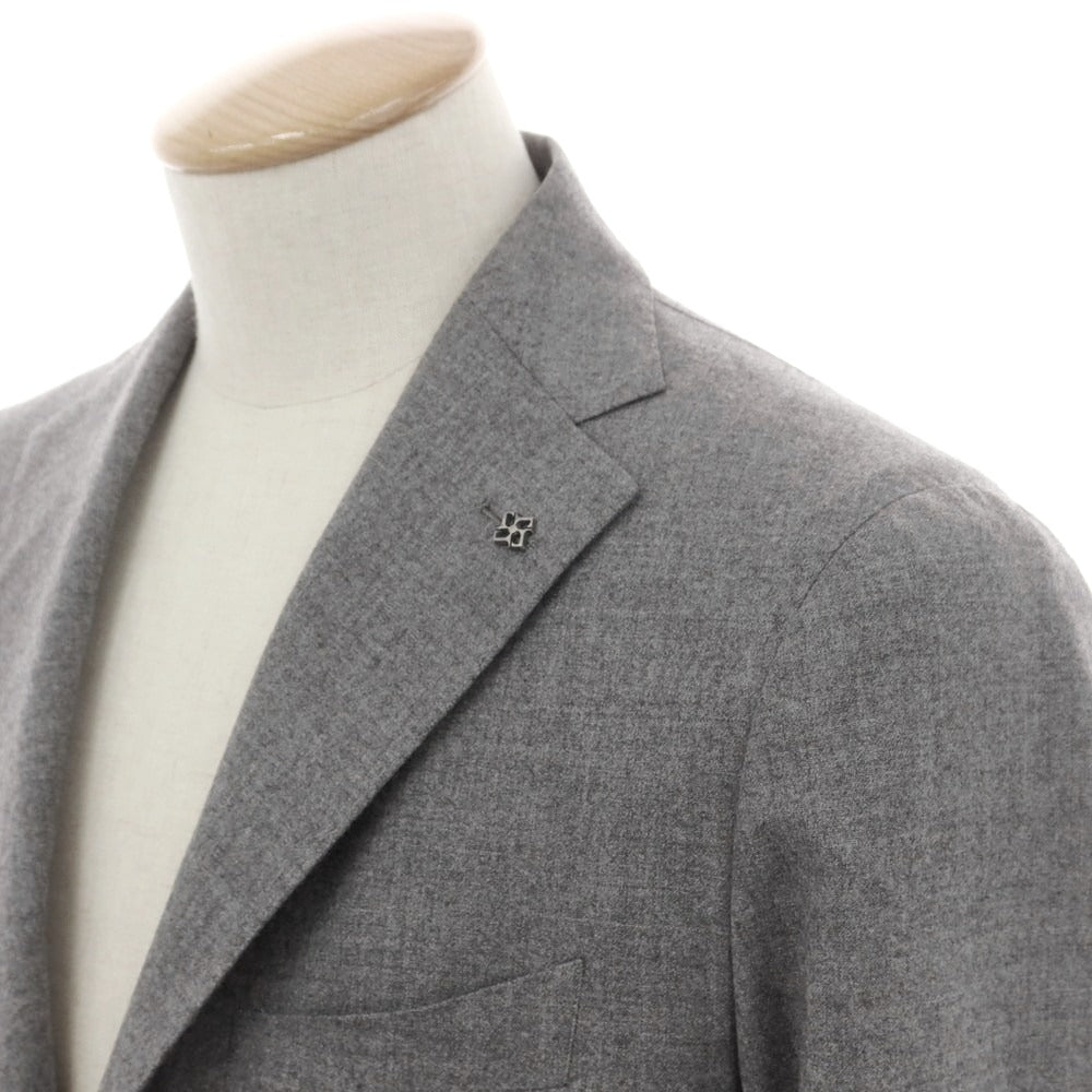 【新品】タリアトーレ TAGLIATORE ストレッチウール 2つボタンスーツ グレー【 44 】【 状態ランクN 】【 メンズ 】
