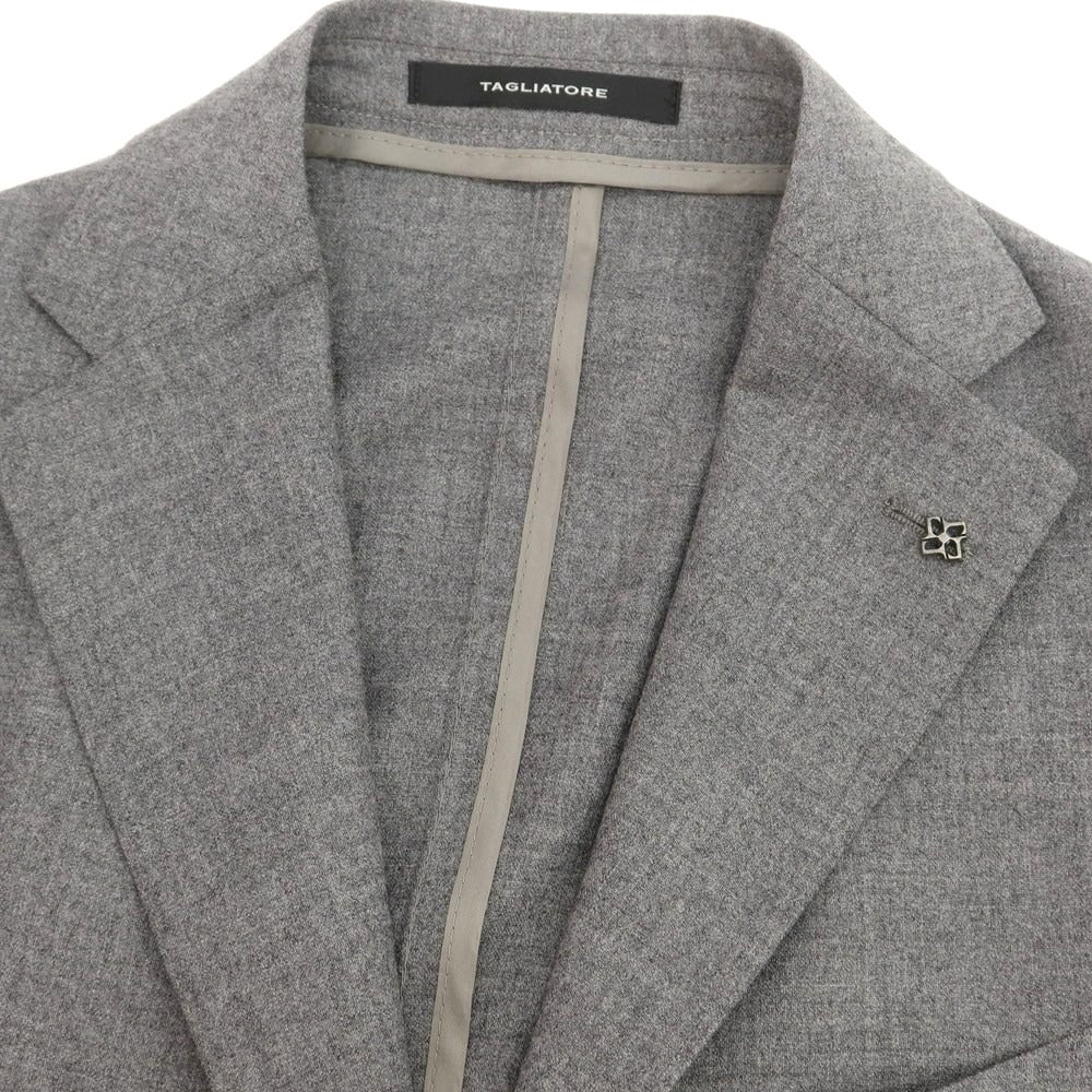 【新品】タリアトーレ TAGLIATORE ストレッチウール 2つボタンスーツ グレー【 44 】【 状態ランクN 】【 メンズ 】