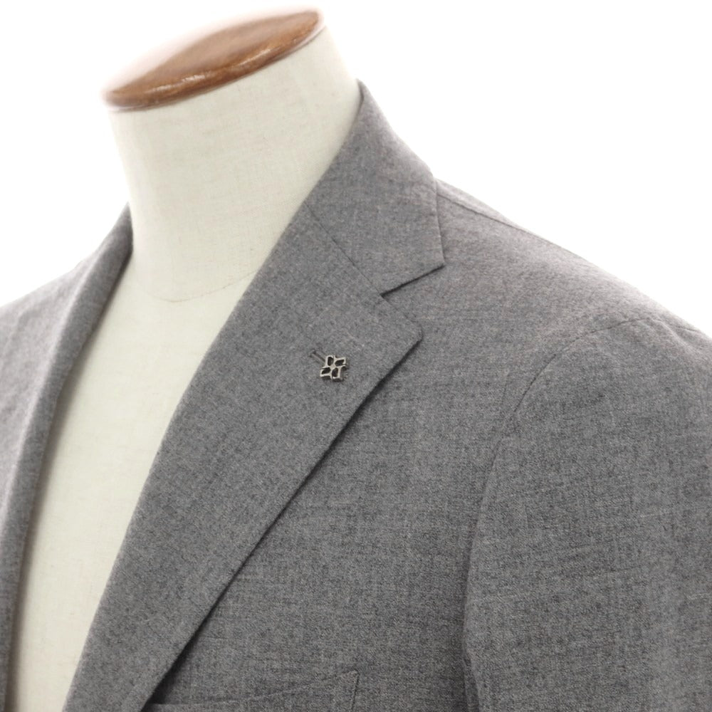 【新品】タリアトーレ TAGLIATORE ストレッチウール 2つボタンスーツ グレー【 46 】【 状態ランクN 】【 メンズ 】