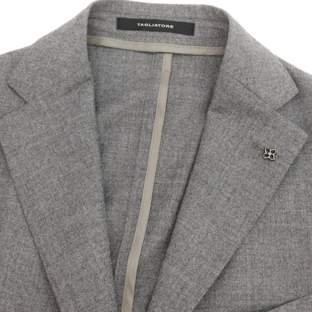 【新品】タリアトーレ TAGLIATORE ストレッチウール 2つボタンスーツ グレー【 46 】【 状態ランクN 】【 メンズ 】