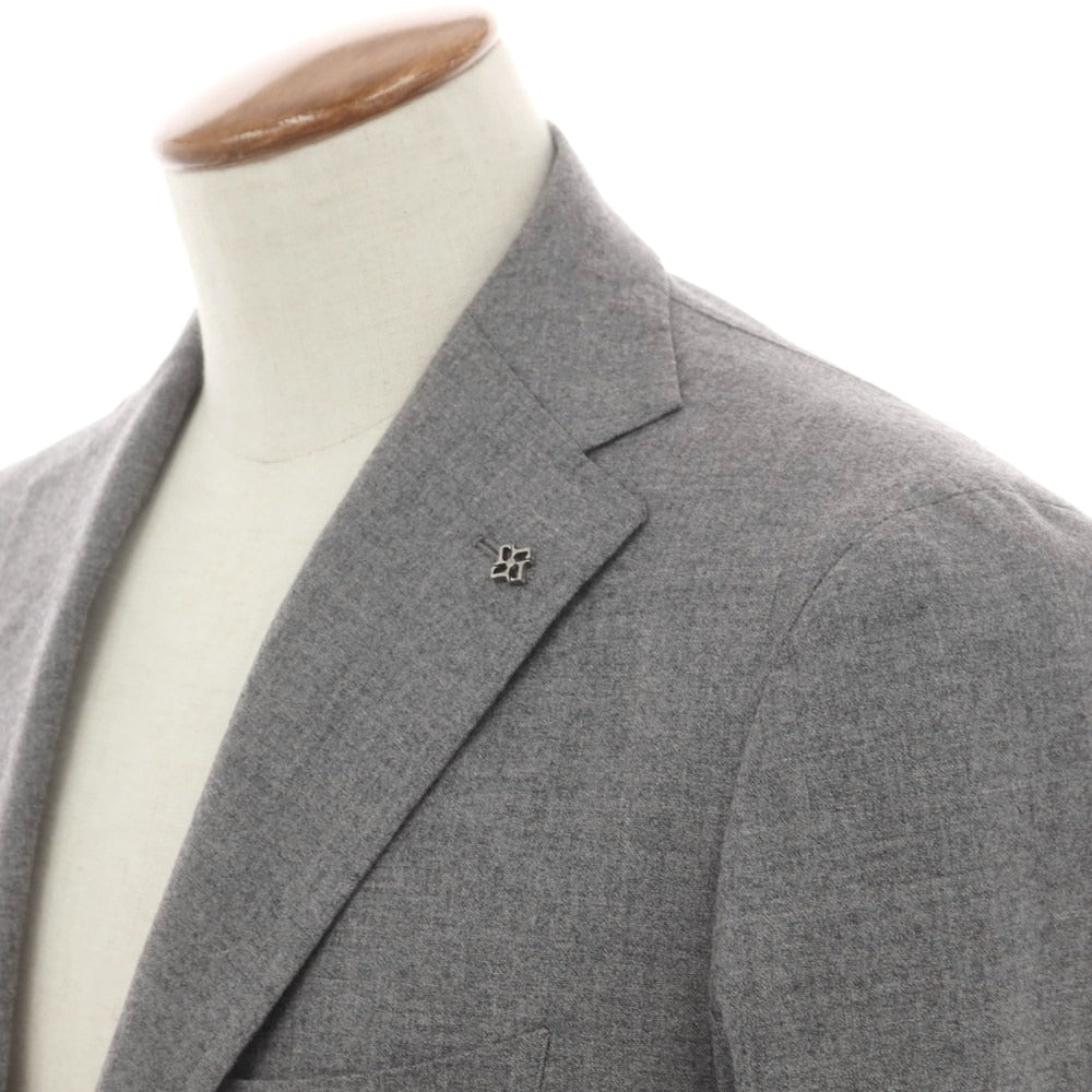 【新品】タリアトーレ TAGLIATORE ストレッチウール 2つボタンスーツ グレー【 48 】【 状態ランクN 】【 メンズ 】