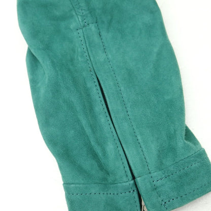 【新品アウトレット】タリアトーレ TAGLIATORE STANLEY ラムスエード ダブルジップ シングルライダース レザーブルゾン グリーン【 48 】【 状態ランクN- 】【 メンズ 】