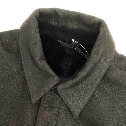 【新品】アルマ ARMA KUSAN ラムムートン レザーブルゾン ダークブラウン【 44 】【 状態ランクN 】【 メンズ 】