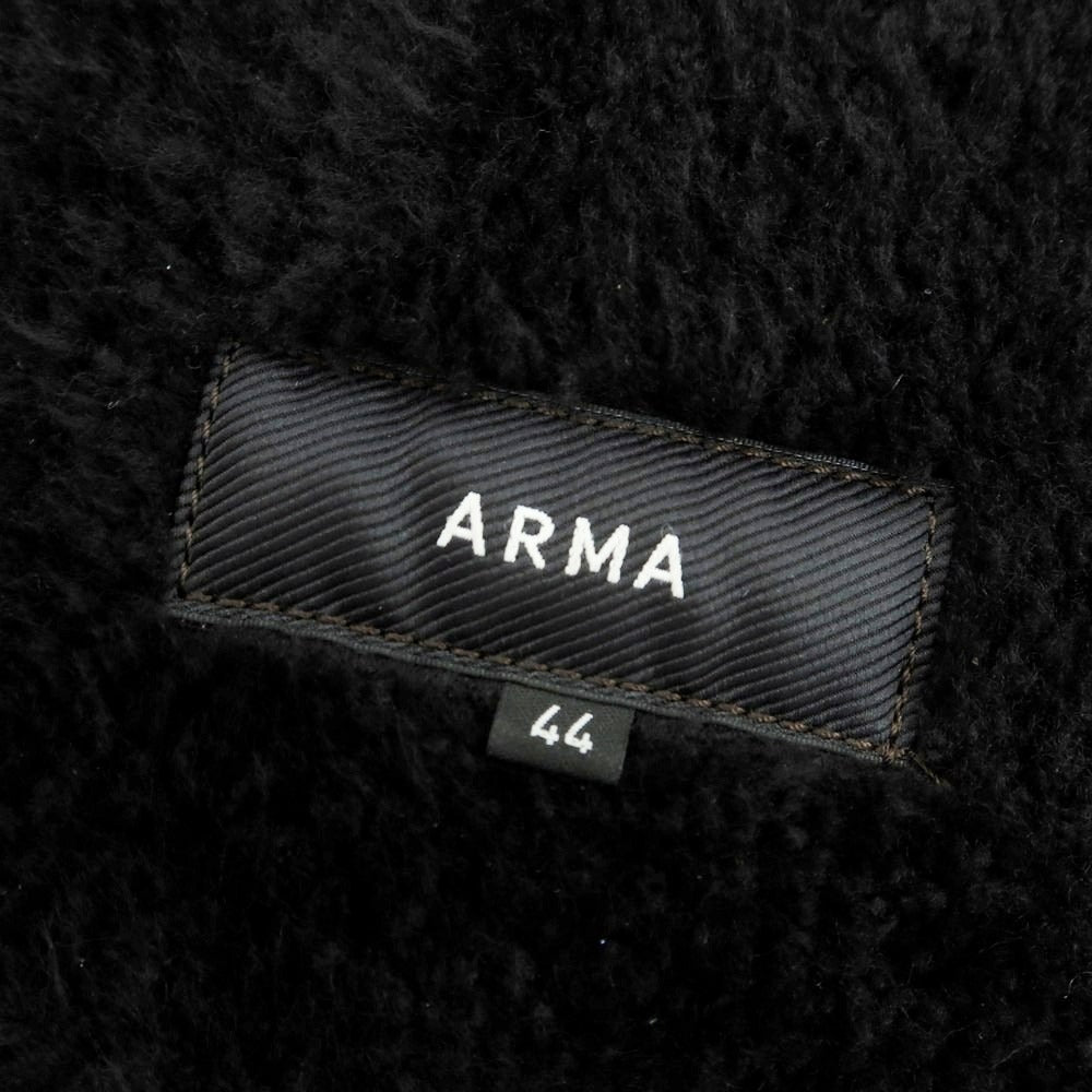 【新品】アルマ ARMA KUSAN ラムムートン レザーブルゾン ダークブラウン【 44 】【 状態ランクN 】【 メンズ 】