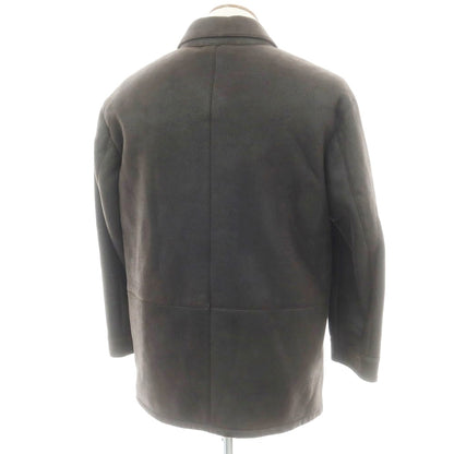 【新品】アルマ ARMA KUSAN ラムムートン レザーブルゾン ダークブラウン【 46 】【 状態ランクN 】【 メンズ 】