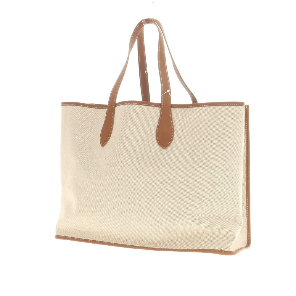 【新品】イルミーチョ il micio キャンバス トートバッグ ベージュxブラウン【 状態ランクN 】【 メンズ 】
