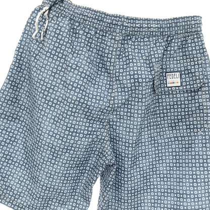 【新品】フェデーリ FEDELI POSITANO AIRSTOP STAMP ポリエステル スイムウェア 水着 クールグレーxホワイト【サイズS】【 状態ランクN 】【 メンズ 】