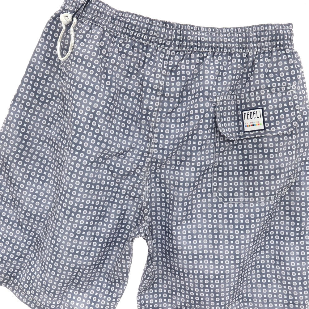 【新品】フェデーリ FEDELI POSITANO AIRSTOP STAMP ポリエステル スイムウェア 水着 ウォームグレーxホワイト【サイズS】【 状態ランクN 】【 メンズ 】