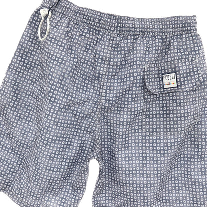 【新品】フェデーリ FEDELI POSITANO AIRSTOP STAMP ポリエステル スイムウェア 水着 ウォームグレーxホワイト【サイズS】【 状態ランクN 】【 メンズ 】