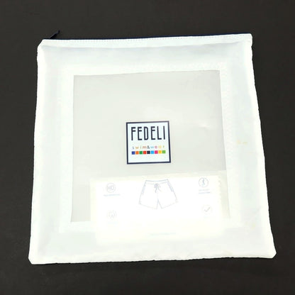 【新品】フェデーリ FEDELI POSITANO AIRSTOP STAMP ポリエステル スイムウェア 水着 ウォームグレーxホワイト【サイズM】【 状態ランクN 】【 メンズ 】