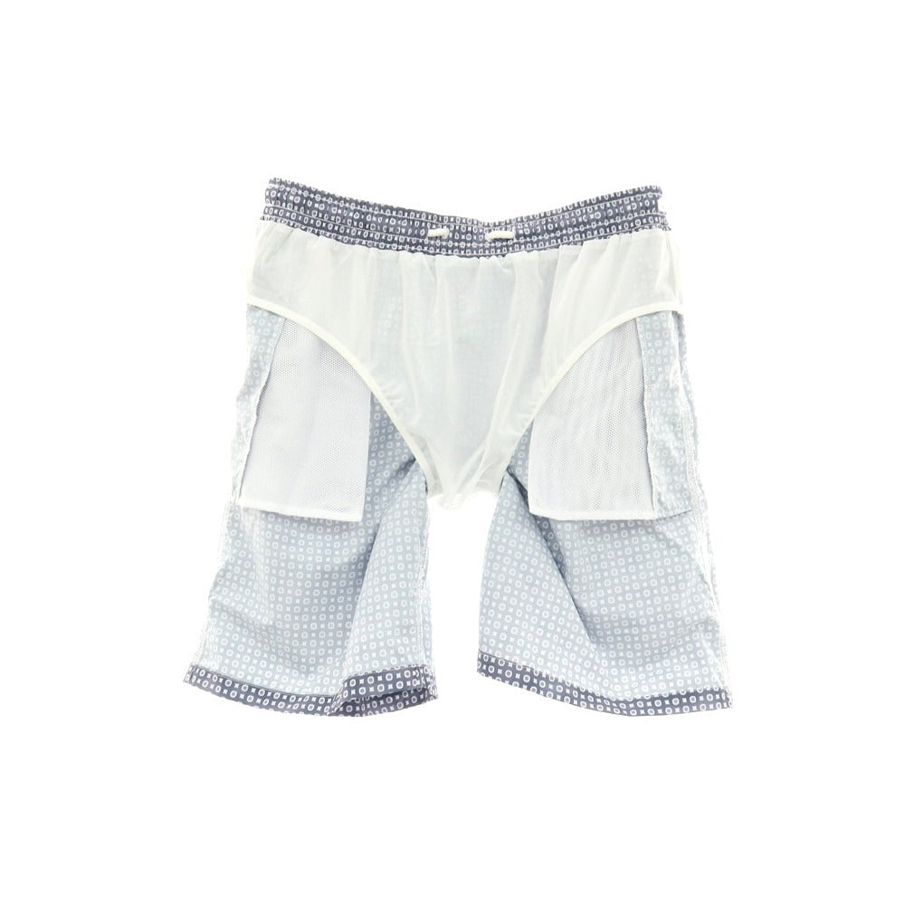 【新品】フェデーリ FEDELI POSITANO AIRSTOP STAMP ポリエステル スイムウェア 水着 ウォームグレーxホワイト【サイズM】【 状態ランクN 】【 メンズ 】
