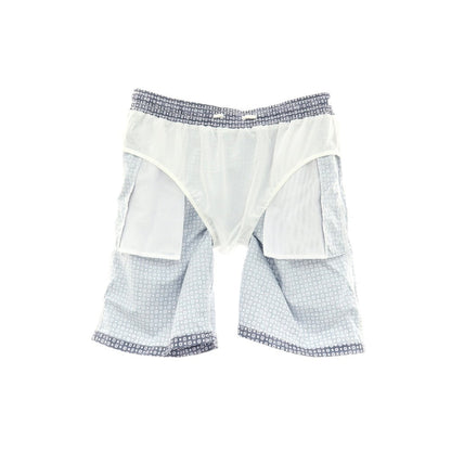 【新品】フェデーリ FEDELI POSITANO AIRSTOP STAMP ポリエステル スイムウェア 水着 ウォームグレーxホワイト【サイズM】【 状態ランクN 】【 メンズ 】