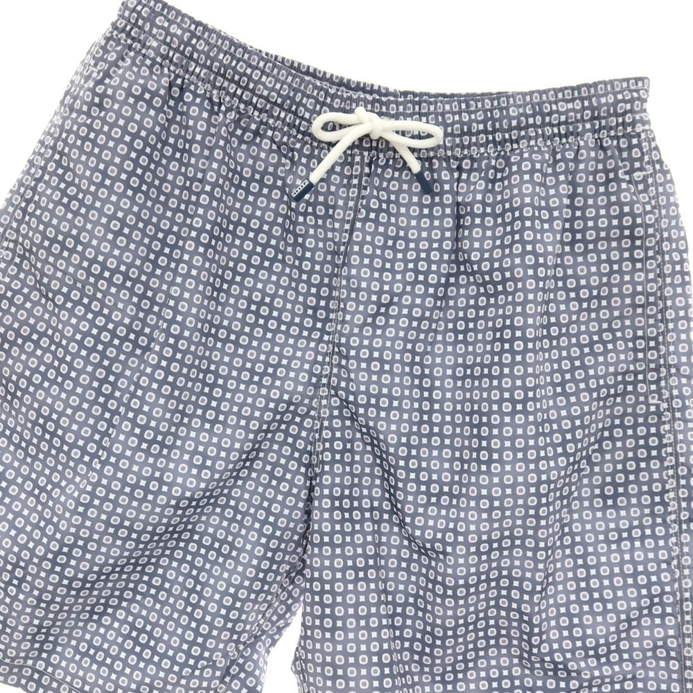 【新品アウトレット】フェデーリ FEDELI POSITANO AIRSTOP STAMP ポリエステル スイムウェア 水着 ウォームグレーxホワイト【サイズL】【 状態ランクN- 】【 メンズ 】