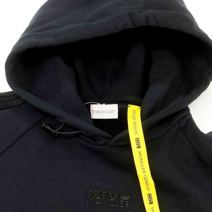 【中古】モンクレール ジーニアス MONCLER GENIUS × adidas コットン プルオーバー パーカー ブラック【 S 】【 状態ランクB 】【 メンズ 】