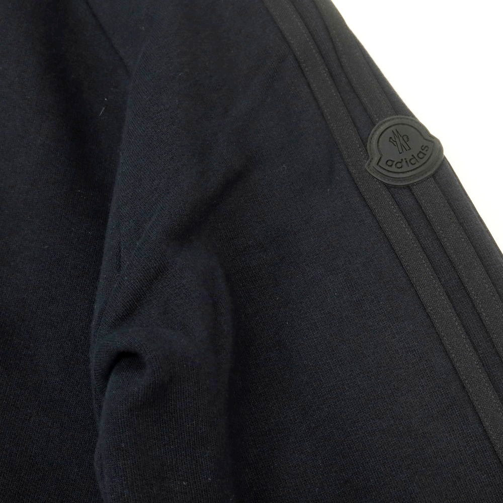 【中古】モンクレール ジーニアス MONCLER GENIUS × adidas コットン プルオーバー パーカー ブラック【 S 】【 状態ランクB 】【 メンズ 】