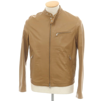 【中古】チンクアンタ Cinquanta ラムレザー ライダースジャケット ライトブラウン【 44 】【 状態ランクB 】【 メンズ 】