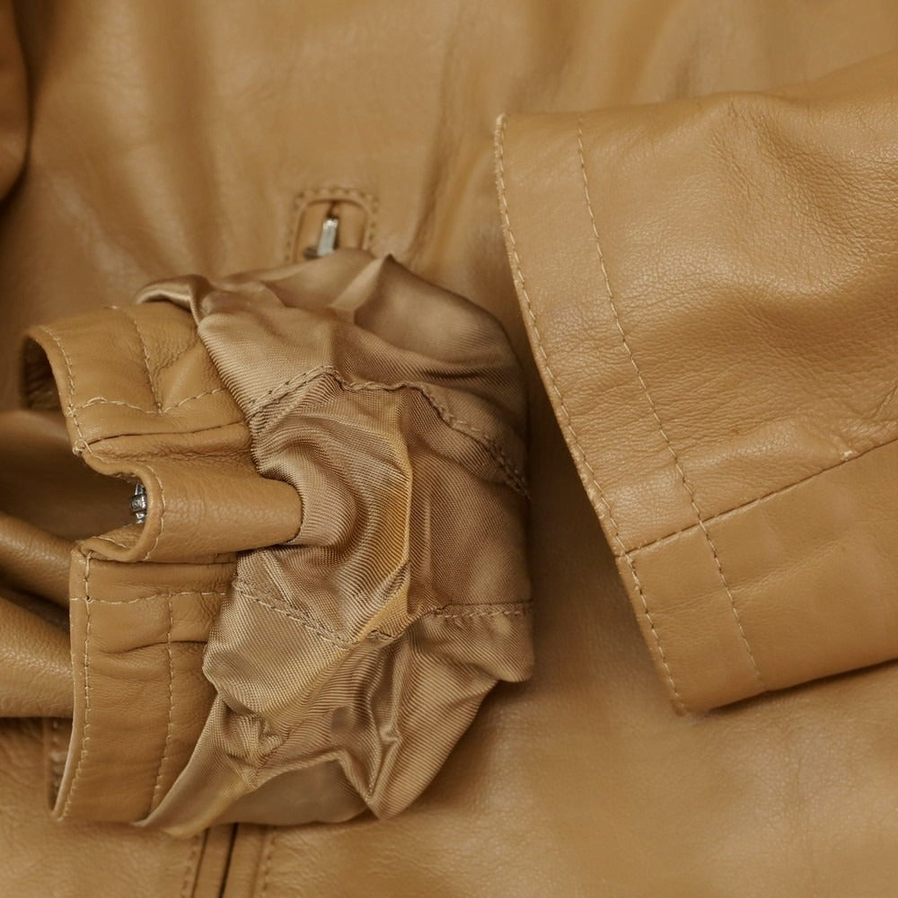 【中古】チンクアンタ Cinquanta ラムレザー ライダースジャケット ライトブラウン【 44 】【 状態ランクB 】【 メンズ 】