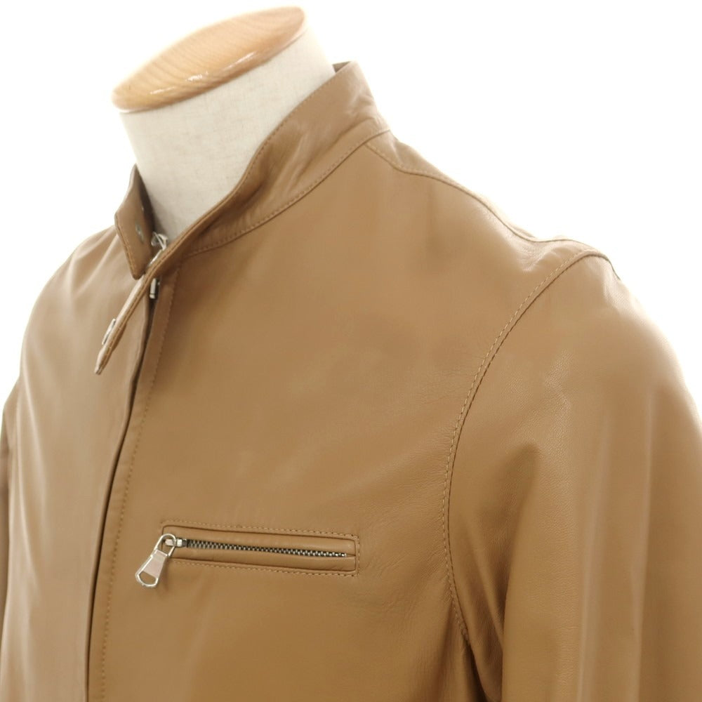 【中古】チンクアンタ Cinquanta ラムレザー ライダースジャケット ライトブラウン【 44 】【 状態ランクB 】【 メンズ 】