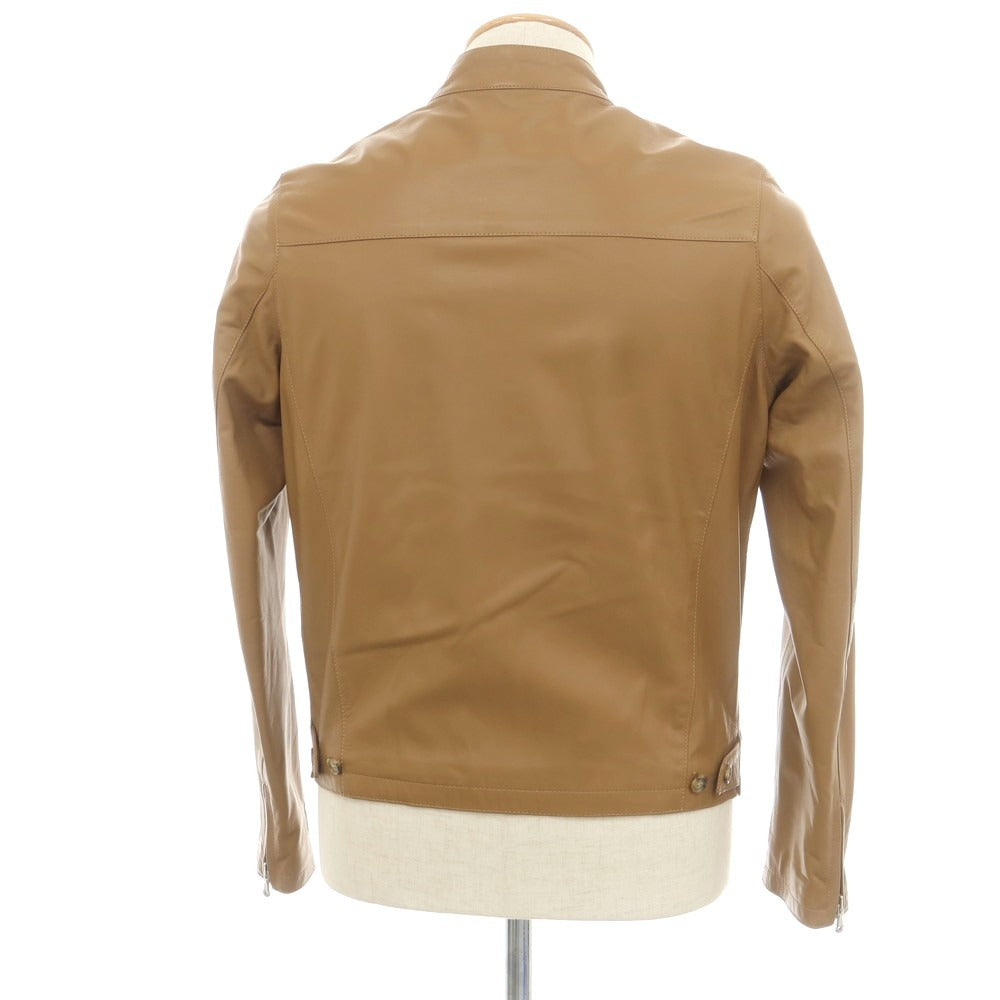 【中古】チンクアンタ Cinquanta ラムレザー ライダースジャケット ライトブラウン【 44 】【 状態ランクB 】【 メンズ 】