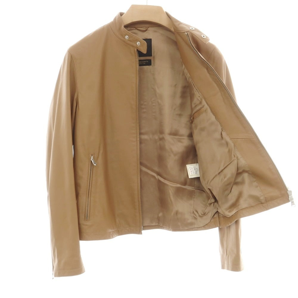 【中古】チンクアンタ Cinquanta ラムレザー ライダースジャケット ライトブラウン【 44 】【 状態ランクB 】【 メンズ 】
