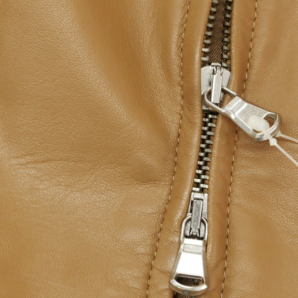 【中古】チンクアンタ Cinquanta ラムレザー ライダースジャケット ライトブラウン【 44 】【 状態ランクB 】【 メンズ 】