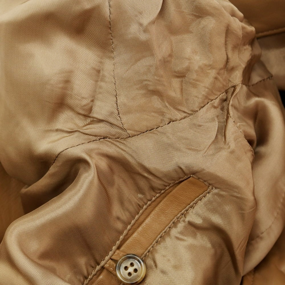 【中古】チンクアンタ Cinquanta ラムレザー ライダースジャケット ライトブラウン【 44 】【 状態ランクB 】【 メンズ 】