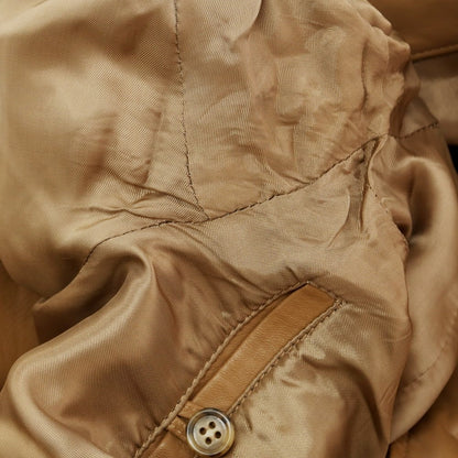 【中古】チンクアンタ Cinquanta ラムレザー ライダースジャケット ライトブラウン【 44 】【 状態ランクB 】【 メンズ 】