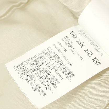 【中古】エンメティ EMMETI ラムレザー 中綿 ライダースジャケット クリーム【 48 】【 状態ランクB 】【 メンズ 】