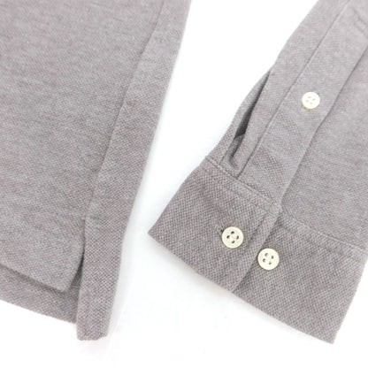 【中古】ラコステ LACOSTE コットン 鹿の子 長袖ポロシャツ グレー【 3 】【 状態ランクB 】【 メンズ 】