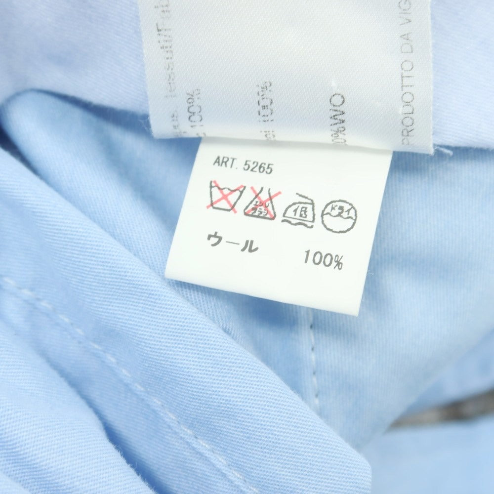 【中古】ヴィガーノ VIGANO ウール チェック ドレススラックスパンツ グレージュxブラウン【サイズ48】【 状態ランクC 】【 メンズ 】 [DPD]