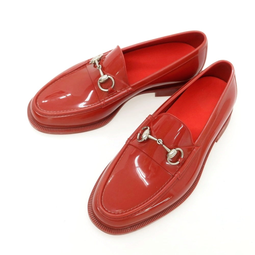 【中古】グッチ GUCCI ラバー ビットローファー レッド【 6位 】【 状態ランクB 】【 メンズ 】