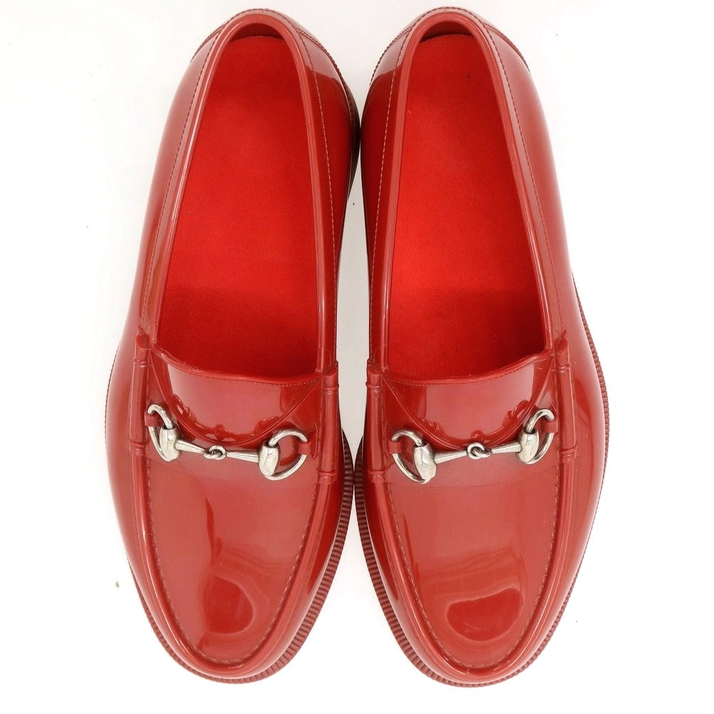 【中古】グッチ GUCCI ラバー ビットローファー レッド【 6位 】【 状態ランクB 】【 メンズ 】