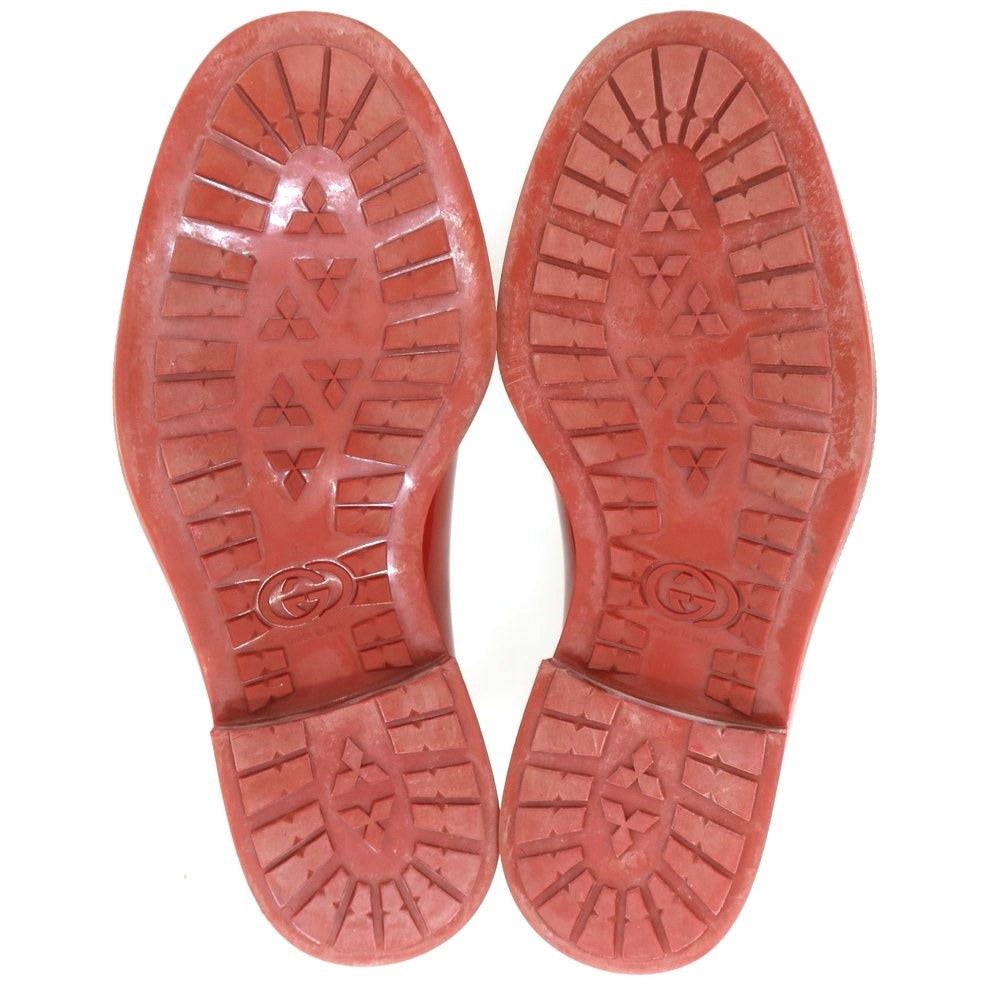 【中古】グッチ GUCCI ラバー ビットローファー レッド【 6位 】【 状態ランクB 】【 メンズ 】