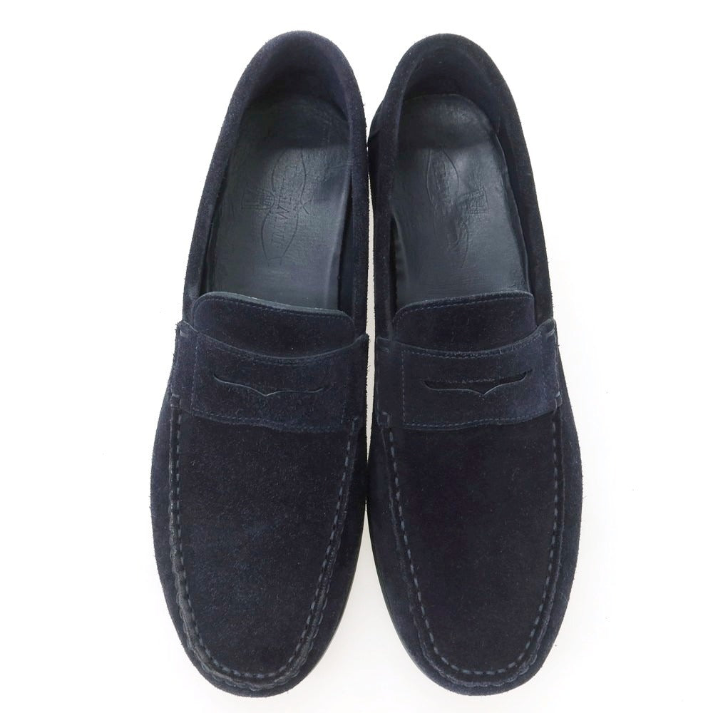 【中古】ジェイエムウエストン J.M WESTON スエード ドライビングシューズ ネイビー【 6 1/2 】【 状態ランクB 】【 メンズ 】