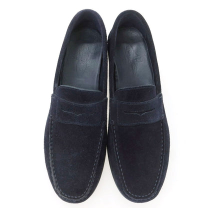 【中古】ジェイエムウエストン J.M WESTON スエード ドライビングシューズ ネイビー【 6 1/2 】【 状態ランクB 】【 メンズ 】