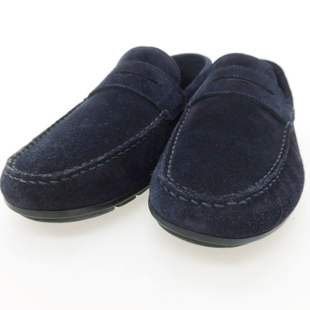【中古】ジェイエムウエストン J.M WESTON スエード ドライビングシューズ ネイビー【 6 1/2 】【 状態ランクB 】【 メンズ 】