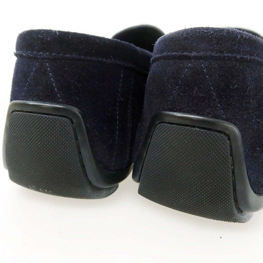 【中古】ジェイエムウエストン J.M WESTON スエード ドライビングシューズ ネイビー【 6 1/2 】【 状態ランクB 】【 メンズ 】