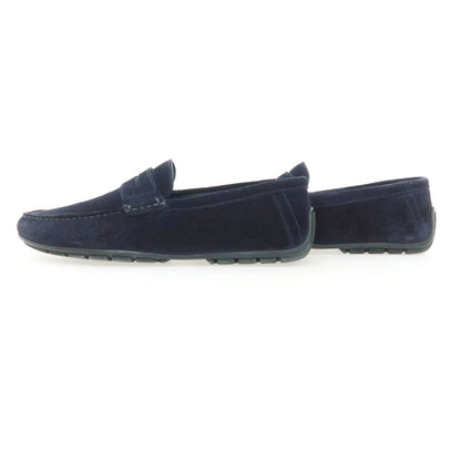 【中古】ジェイエムウエストン J.M WESTON スエード ドライビングシューズ ネイビー【 6 1/2 】【 状態ランクB 】【 メンズ 】
