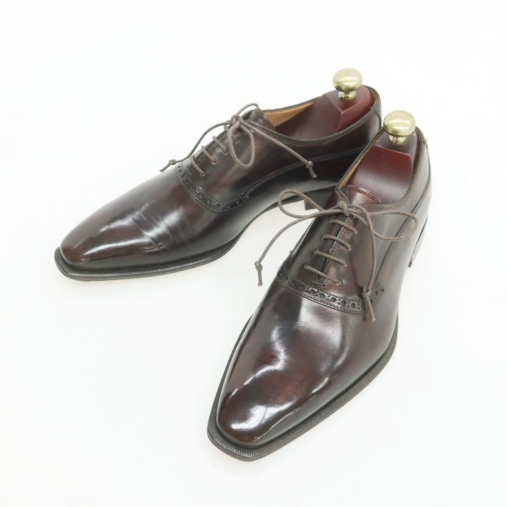【中古】【未使用】ステファノブランキーニ Stefano Branchini プレーントゥ ドレスシューズ ダークブラウン【 6 1/2 】【 状態ランクS 】【 メンズ 】
