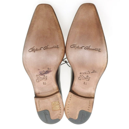 【中古】【未使用】ステファノブランキーニ Stefano Branchini プレーントゥ ドレスシューズ ダークブラウン【 6 1/2 】【 状態ランクS 】【 メンズ 】