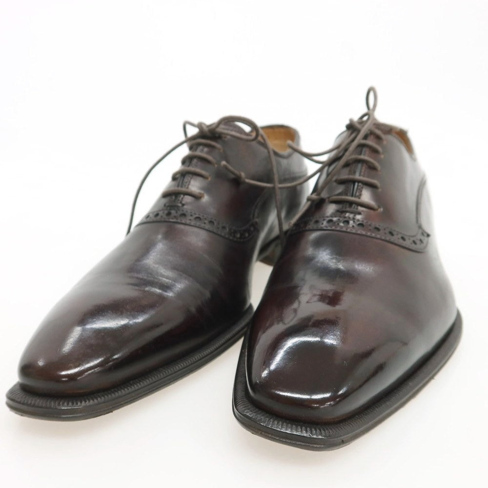 【中古】【未使用】ステファノブランキーニ Stefano Branchini プレーントゥ ドレスシューズ ダークブラウン【 6 1/2 】【 状態ランクS 】【 メンズ 】
