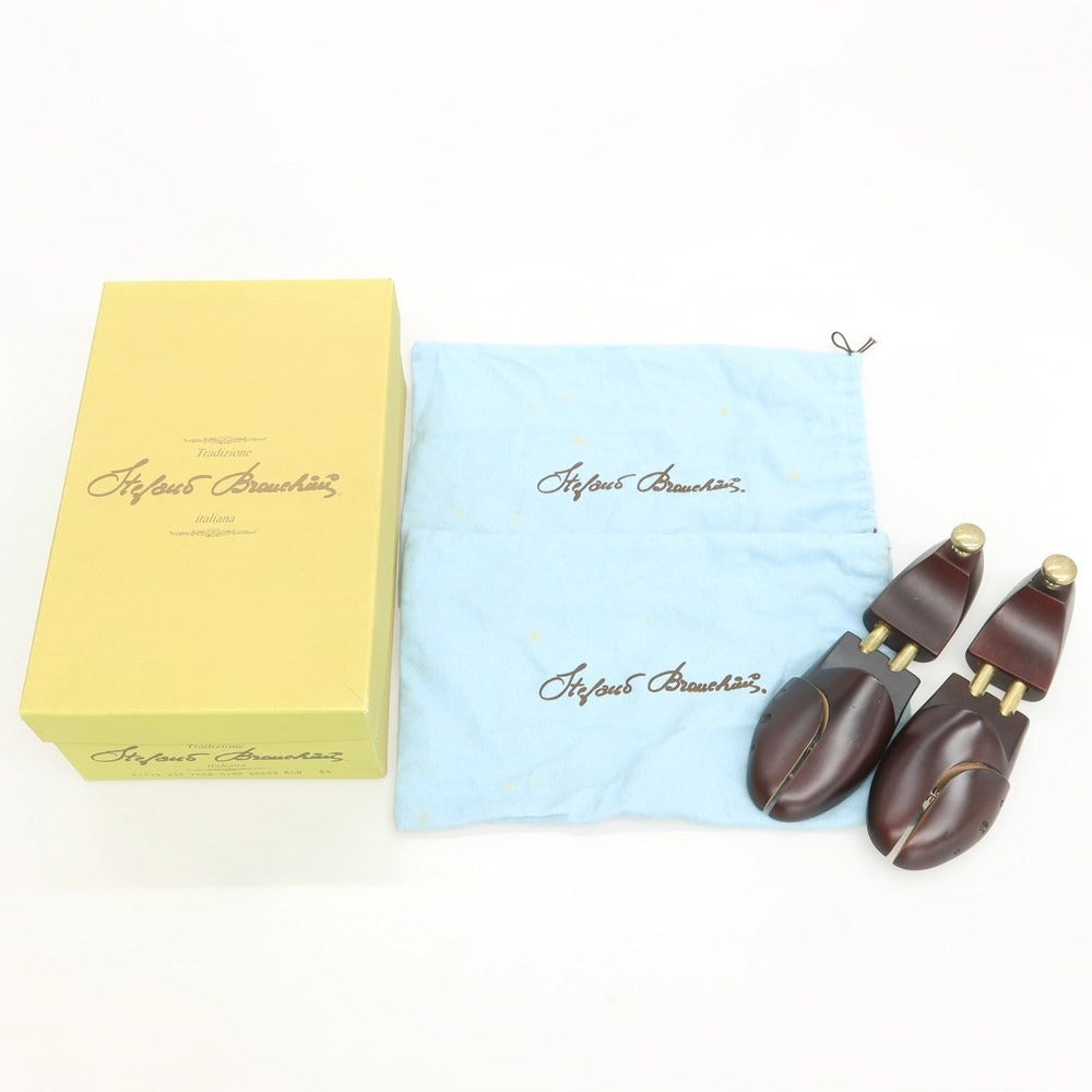 【中古】【未使用】ステファノブランキーニ Stefano Branchini プレーントゥ ドレスシューズ ダークブラウン【 6 1/2 】【 状態ランクS 】【 メンズ 】
