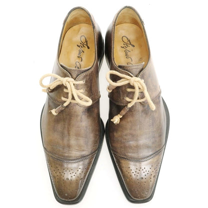 【中古】ステファノブランキーニ Stefano Branchini 変形ストレートチップ ドレスシューズ ブラウン【 6 】【 状態ランクC 】【 メンズ 】