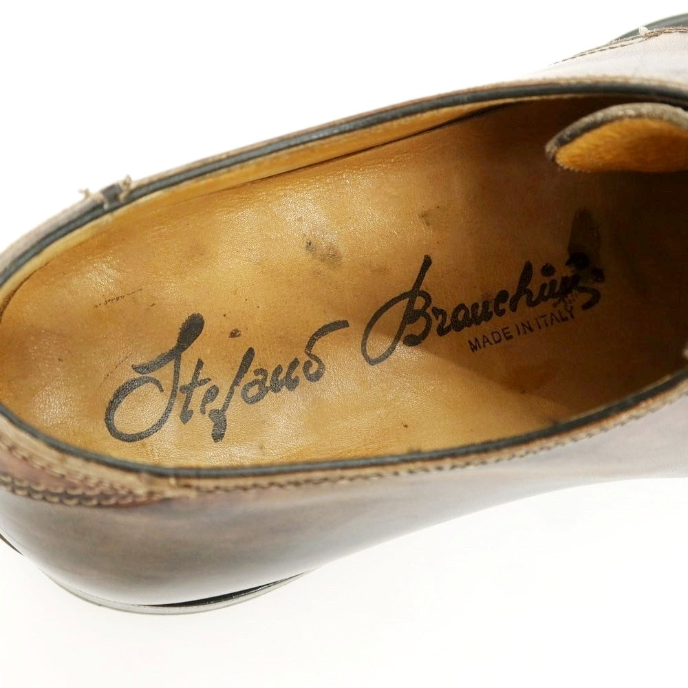 【中古】ステファノブランキーニ Stefano Branchini 変形ストレートチップ ドレスシューズ ブラウン【 6 】【 状態ランクC 】【 メンズ 】