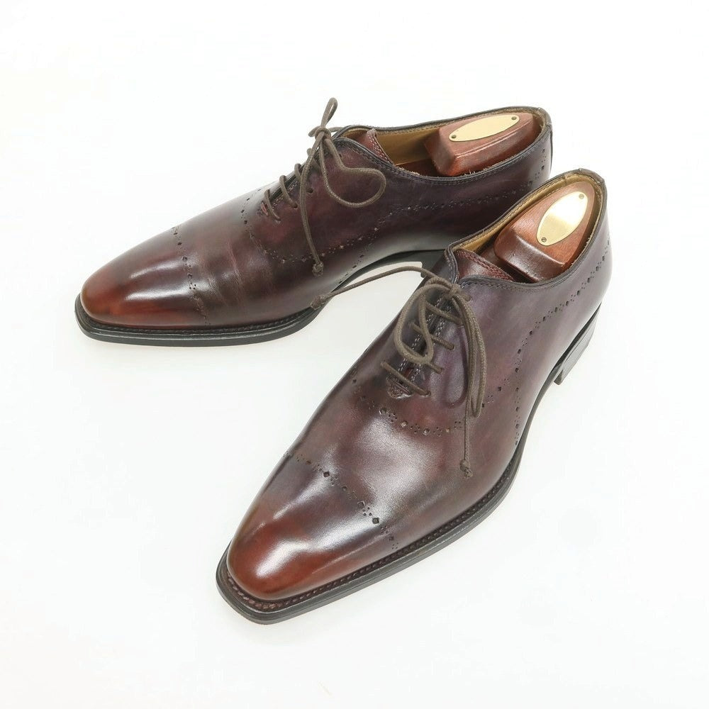 【中古】ステファノブランキーニ Stefano Branchini ホールカット ドレスシューズ バーガンディー【 6 1/2 】【 状態ランクB 】【 メンズ 】