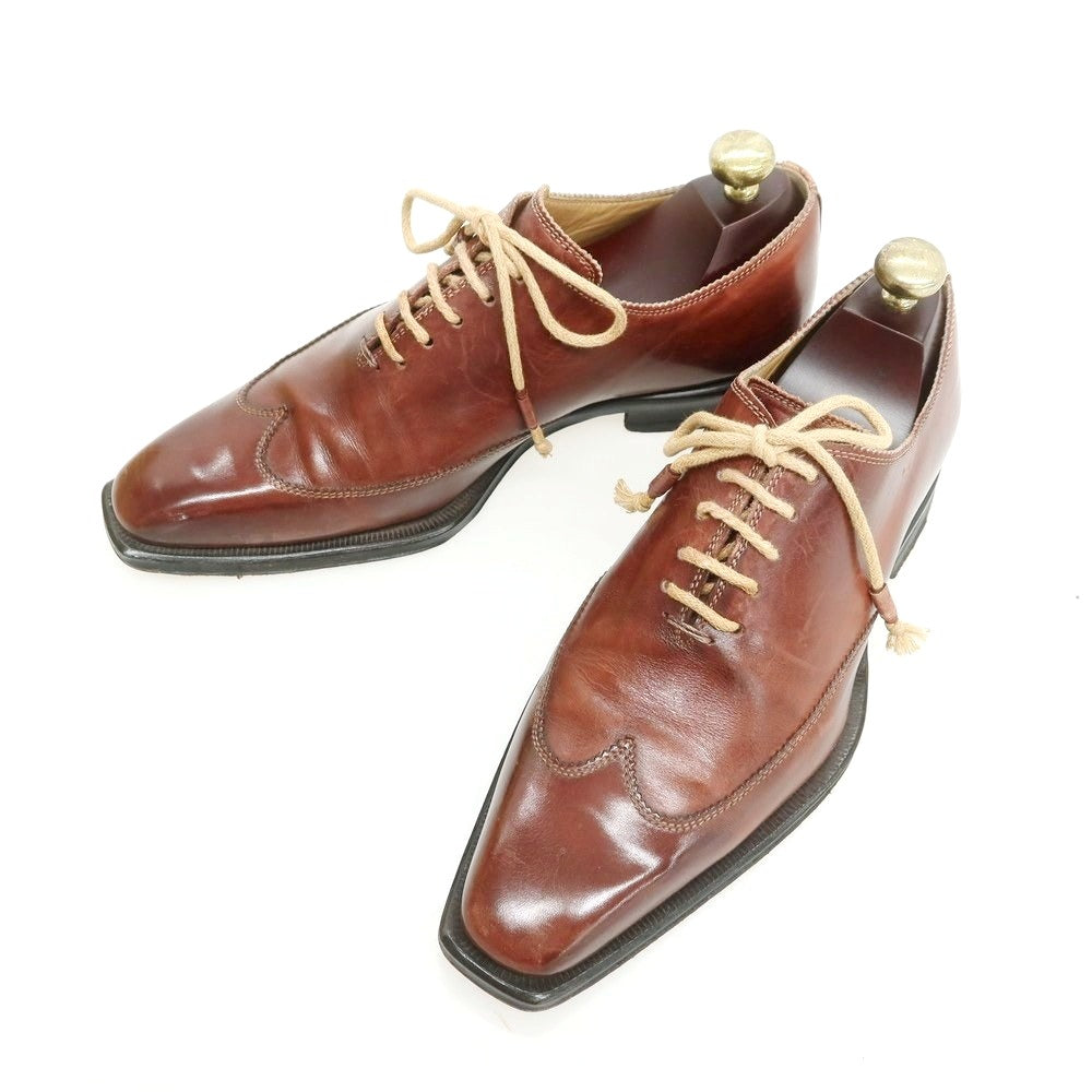 【中古】ステファノブランキーニ Stefano Branchini ブラインドブローグ ドレスシューズ ブラウン【 6 】【 状態ランクC 】【 メンズ 】