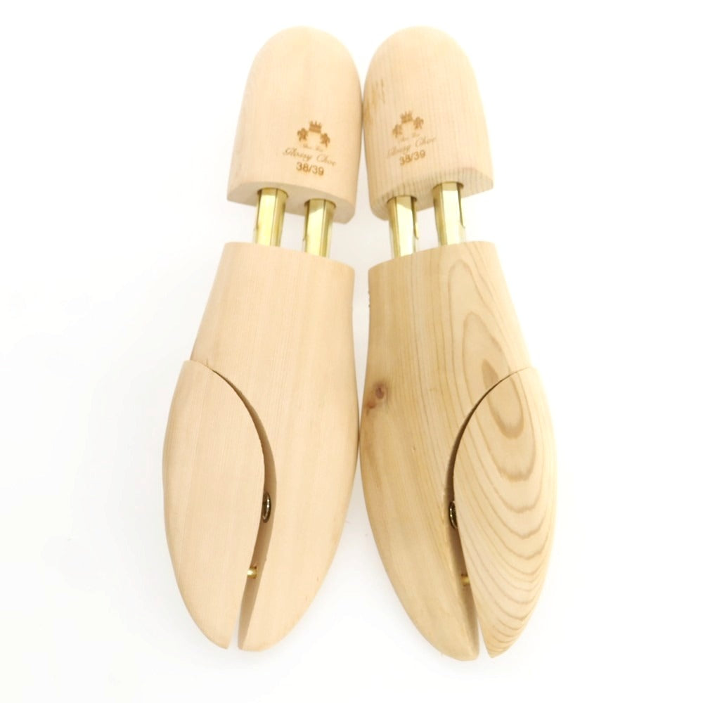 【中古】glossychoe グロッシーシュ 木製 シューツリー シューキーパー 3組セット ベージュ【 38/39 】【 状態ランクA 】【 メンズ 】