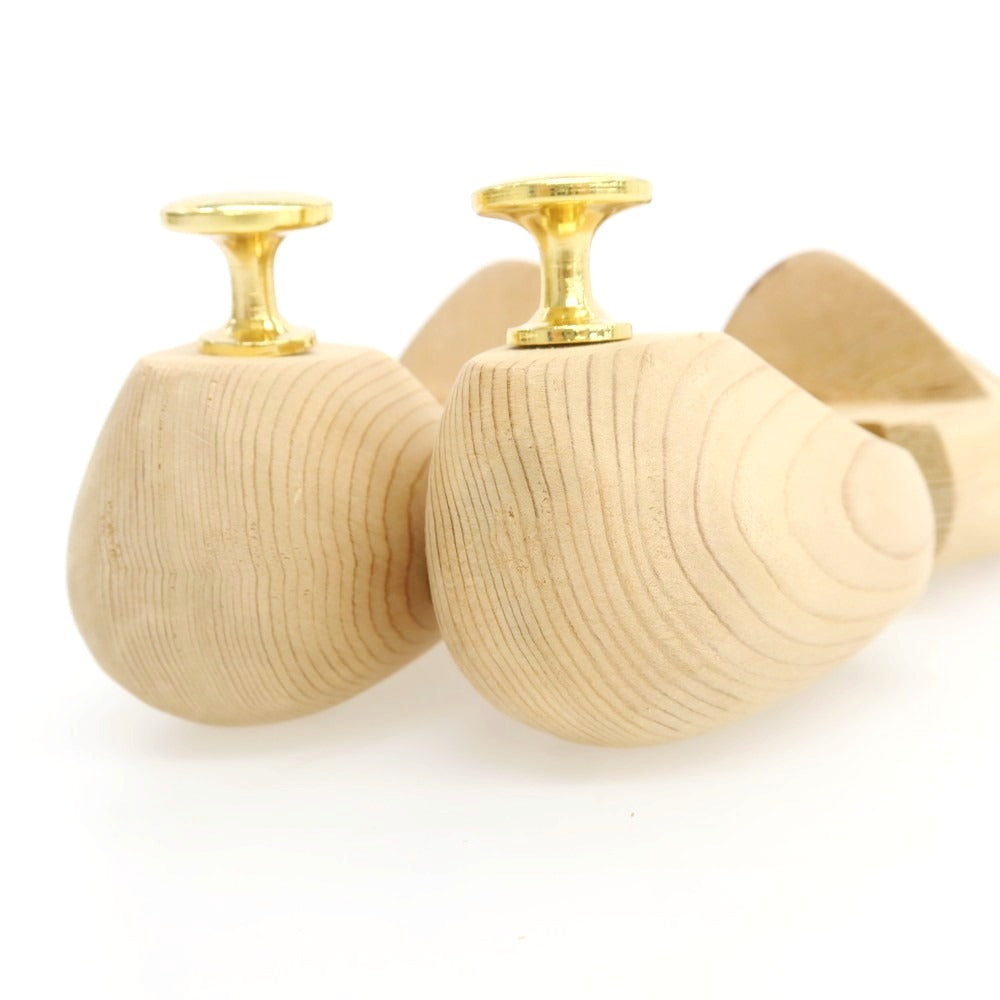 【中古】glossychoe グロッシーシュ 木製 シューツリー シューキーパー 3組セット ベージュ【 38/39 】【 状態ランクA 】【 メンズ 】