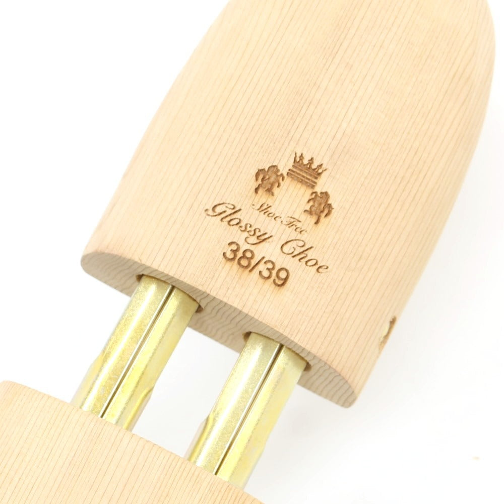 【中古】glossychoe グロッシーシュ 木製 シューツリー シューキーパー 3組セット ベージュ【 38/39 】【 状態ランクA 】【 メンズ 】