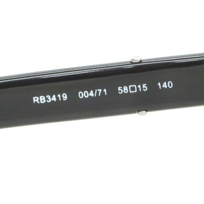 【中古】レイバン Ray-Ban RB3419 サングラス ブラックxシルバー【 58□15 140 】【 状態ランクA 】【 メンズ 】